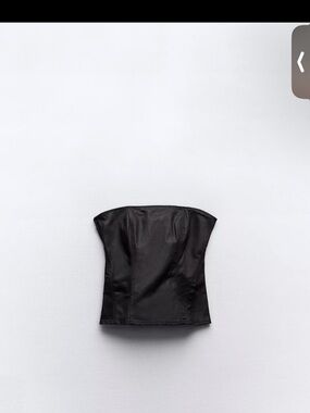 Zara Denim Strapless Top Size Small